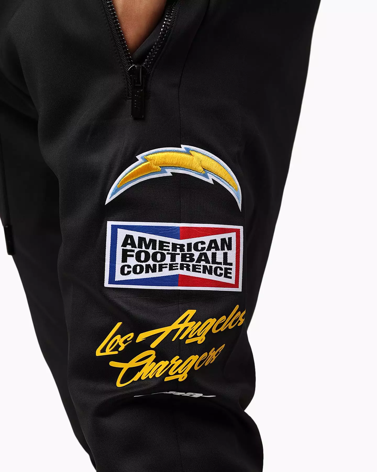 Pro Standard Los Angeles Chargers Fast Lane Track Pants Black