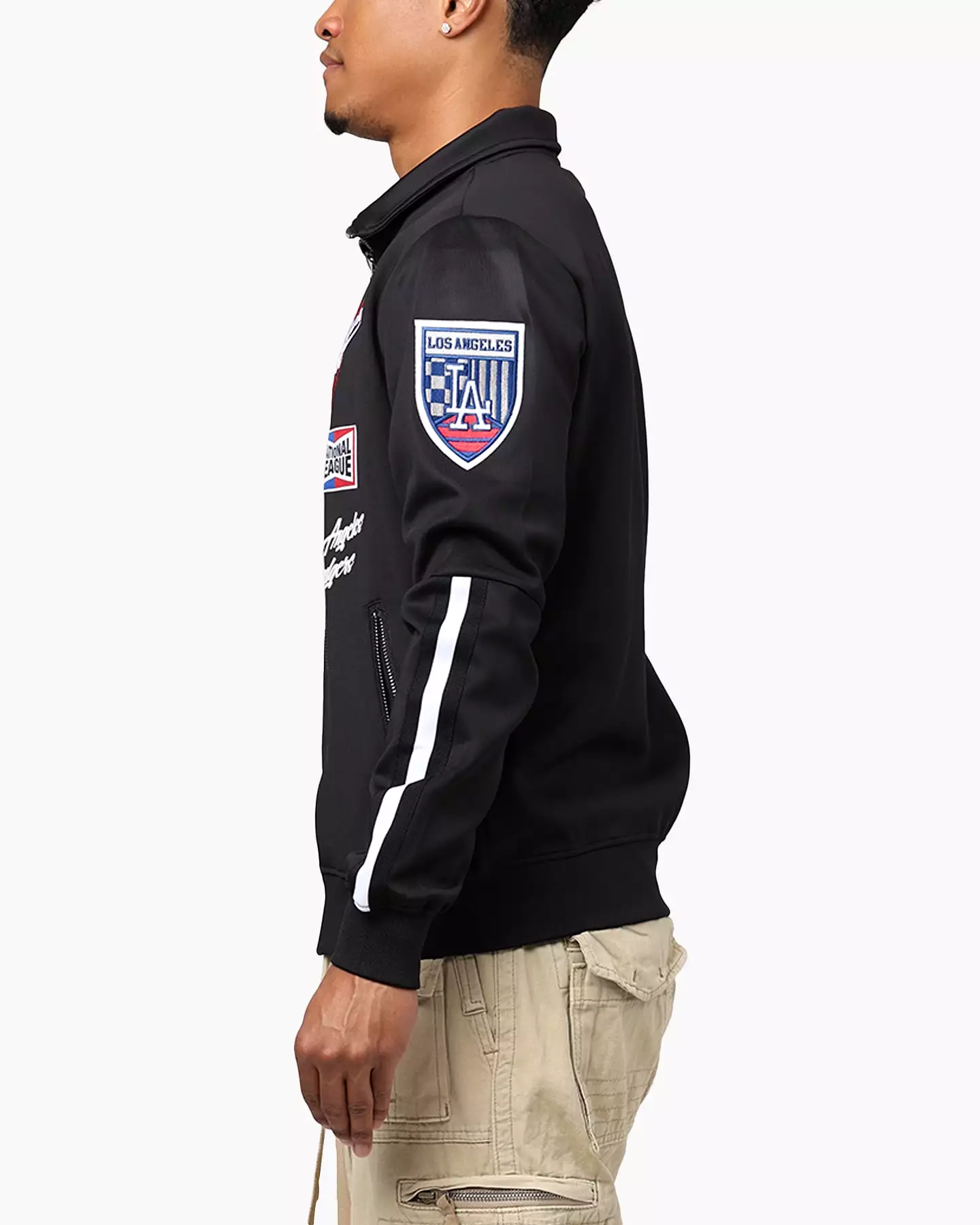 Pro Standard Los Angeles Dodgers Fast Lane Track Jacket Black