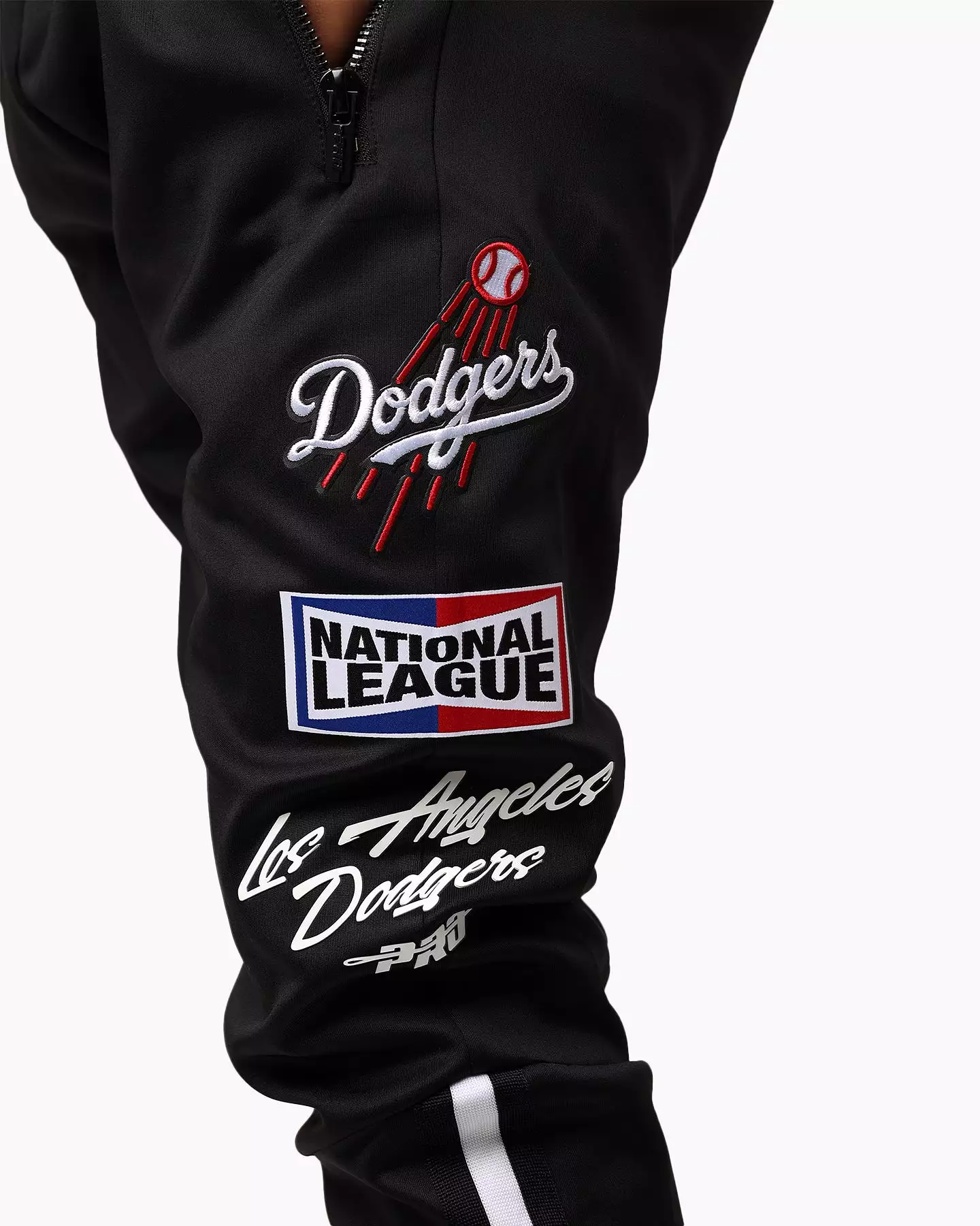 Pro Standard Los Angeles Dodgers Fast Lane Track Pants Black