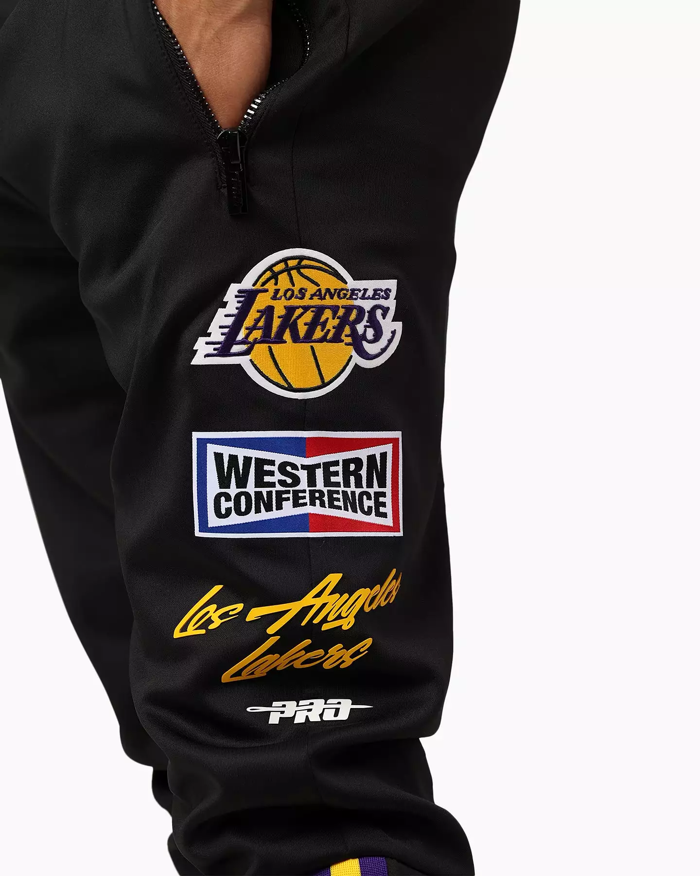 Pro Standard Los Angeles Lakers Fast Lane Track Pants Black