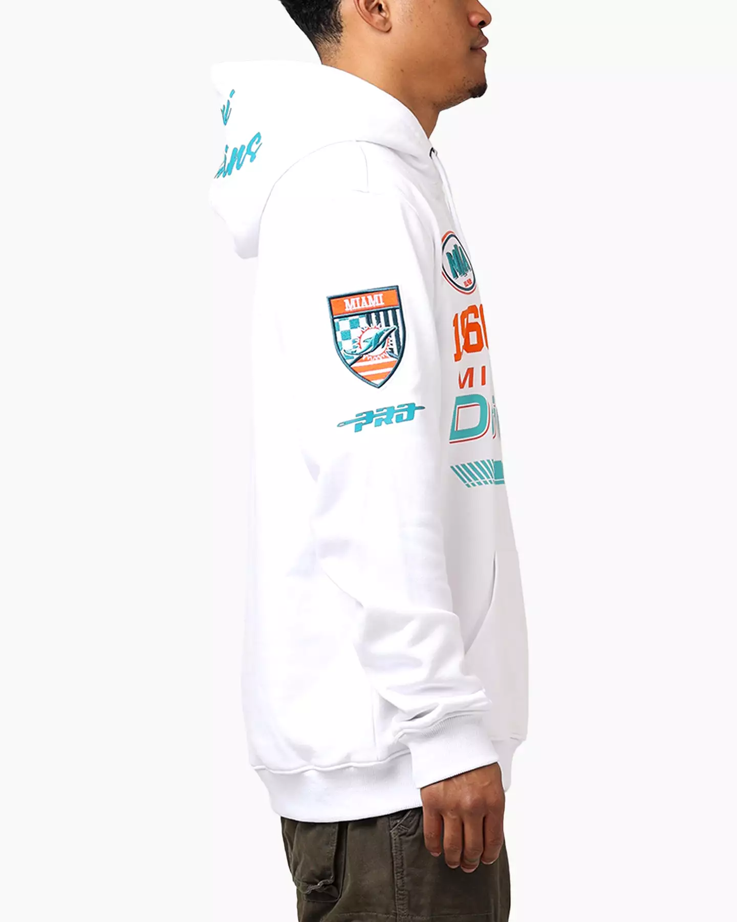 Pro Standard Miami Dolphins Fast Lane Hoodie White