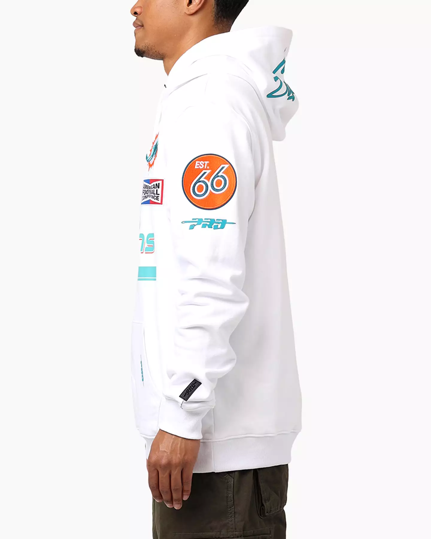 Pro Standard Miami Dolphins Fast Lane Hoodie White