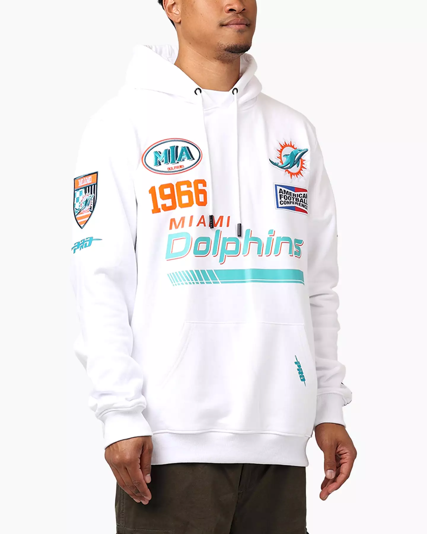 Pro Standard Miami Dolphins Fast Lane Hoodie White