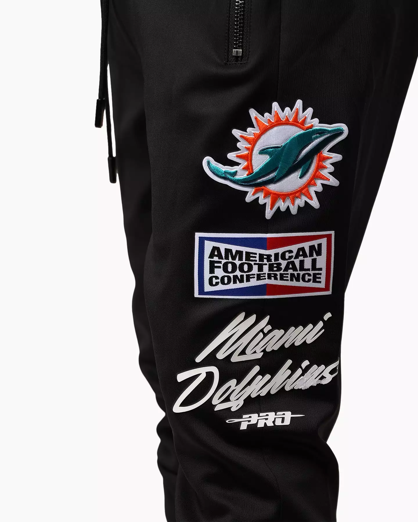 Pro Standard Miami Dolphins Fast Lane Track Pants Black