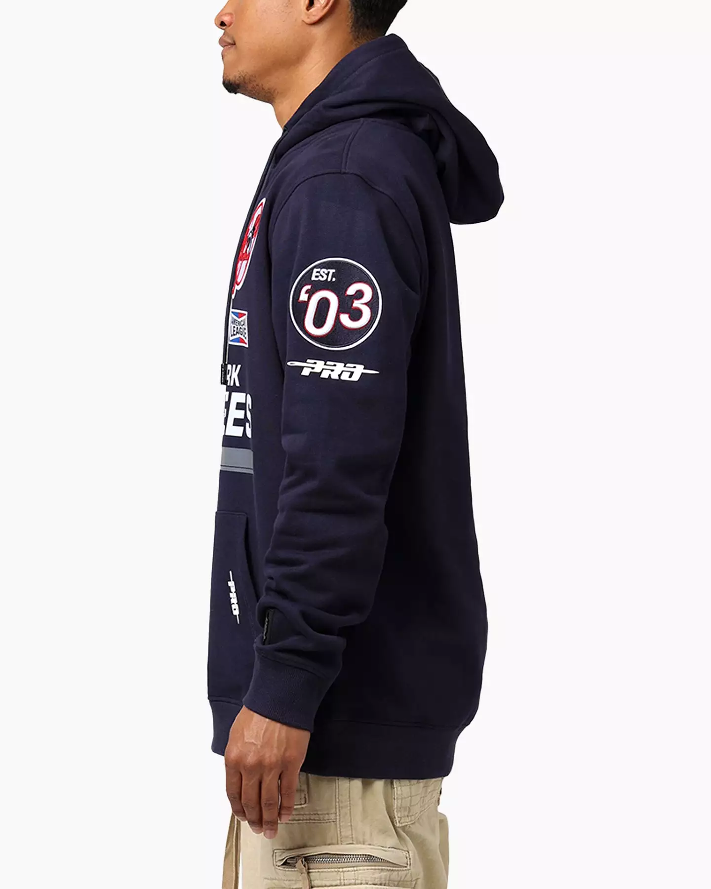 Pro Standard New York Yankees Fast Lane Hoodie Midnight Navy