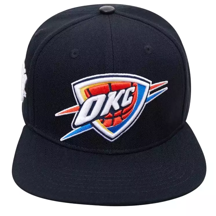 Pro Standard Oklahoma City Thunder Logo Snapback Hat (Black)