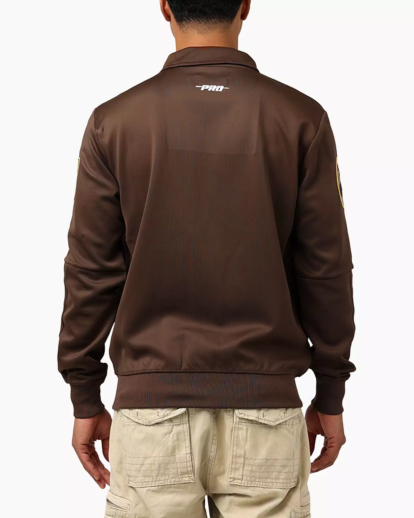 Pro Standard San Diego Padres Fast Lane Track Jacket Brown