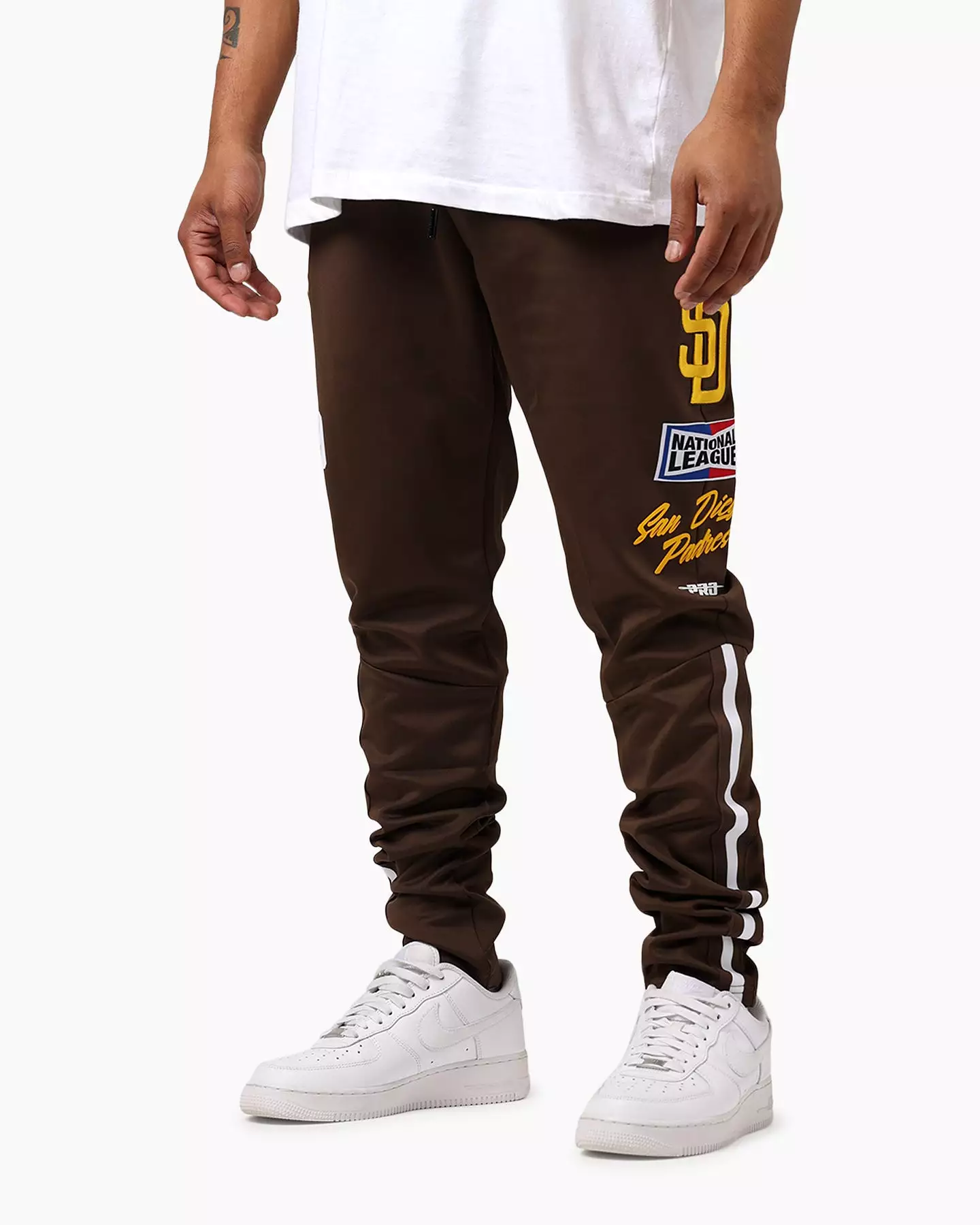 Pro Standard San Diego Padres Fast Lane Track Pants Black