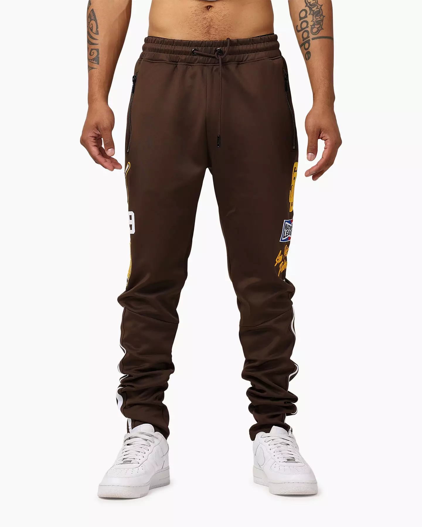 Pro Standard San Diego Padres Fast Lane Track Pants Black