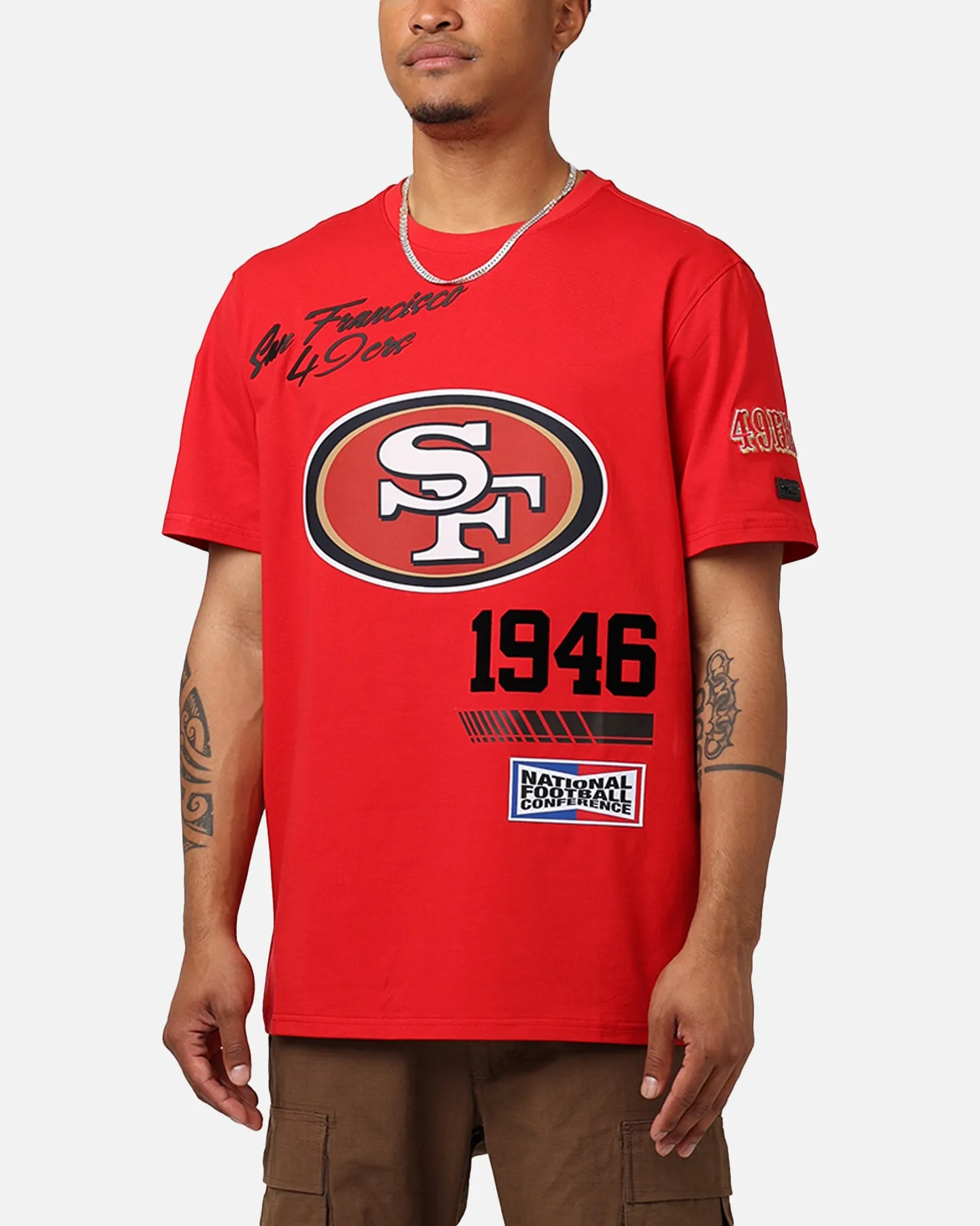 Pro Standard San Francisco 49ers Fast Lane SJ T-Shirt Red