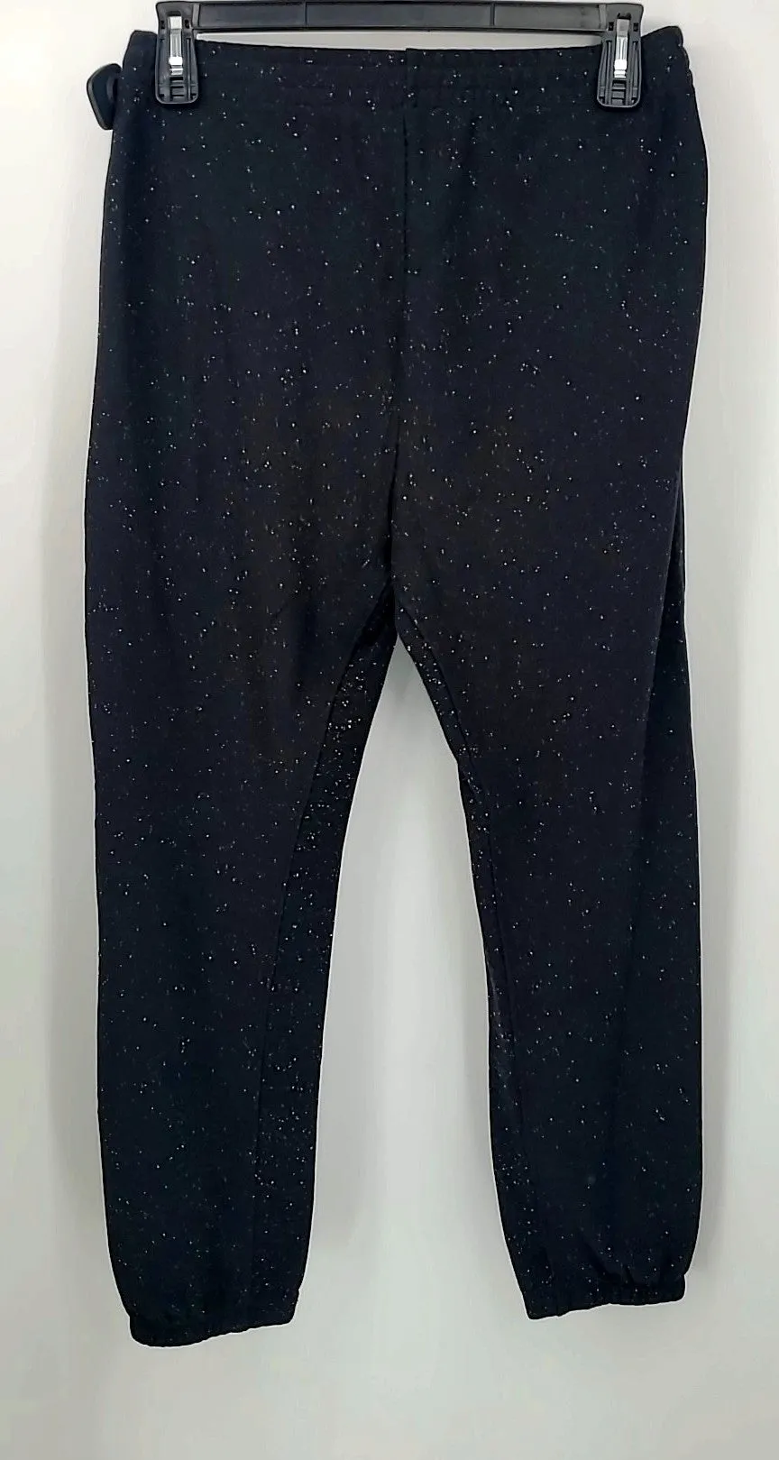 RAG & BONE BLACK MULTI-COLOR SPECKLED SWEATS SIZE MEDIUM ( PANTS