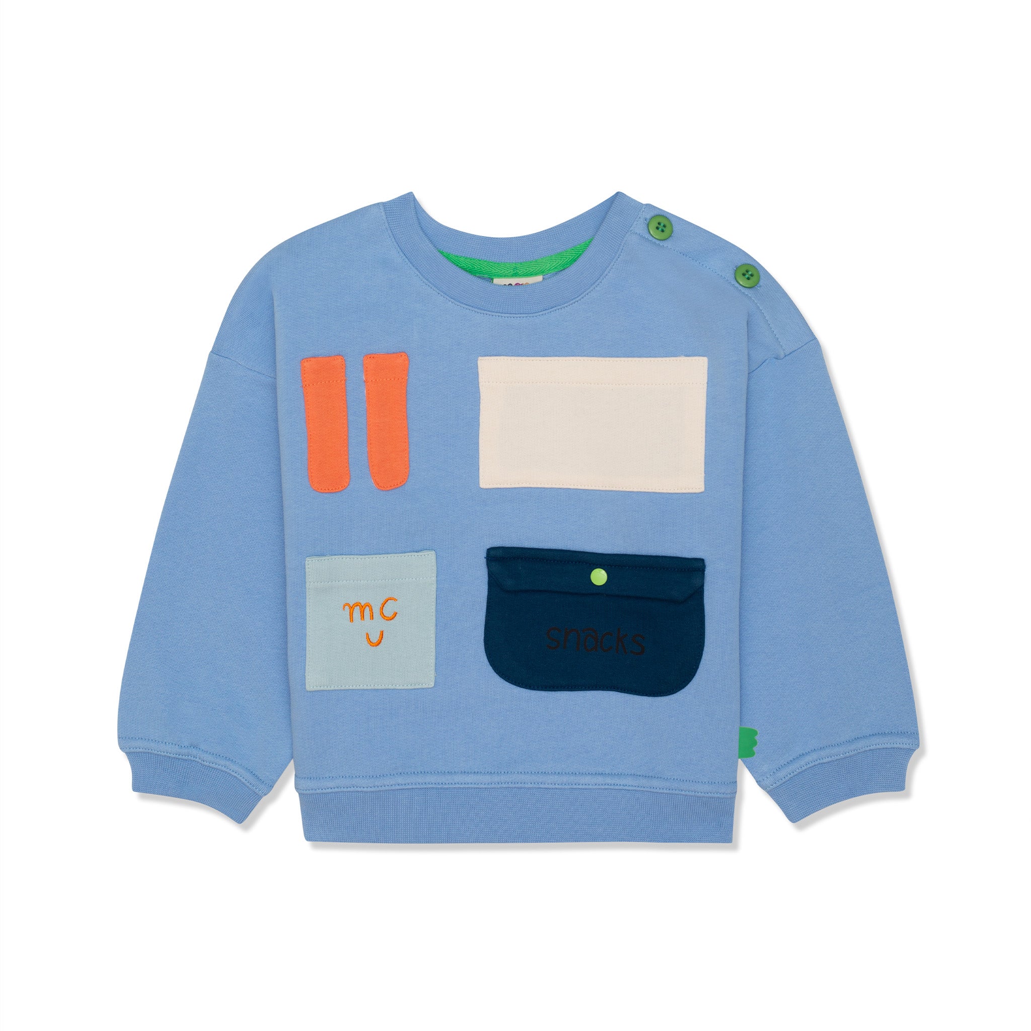 Recycled Cotton Coral Kid Sweatshirt