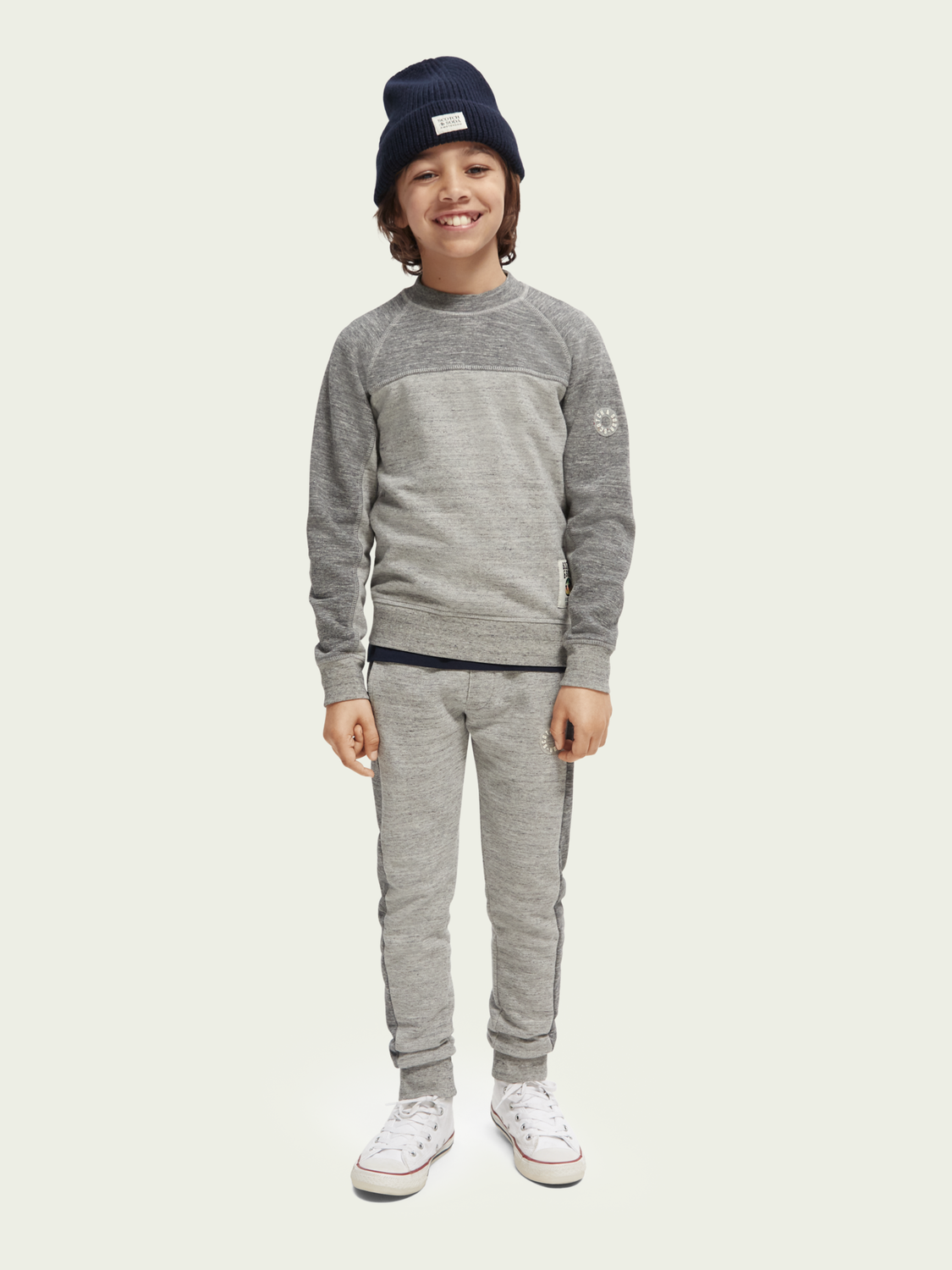 Scotch & Soda Boys Color Blocked Sweatshirt _Grey 167584-0606