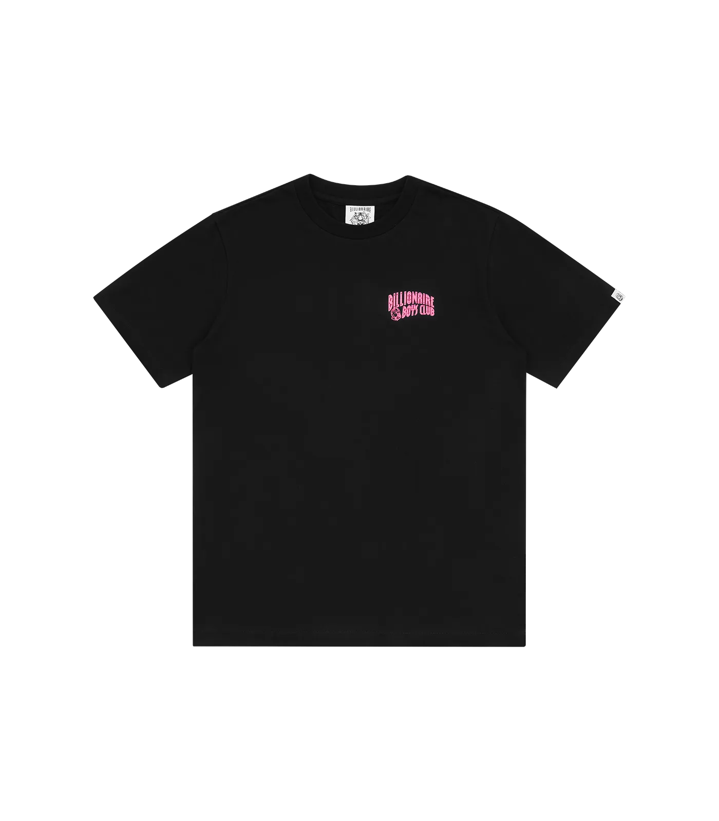 SMALL ARCH LOGO HIGHLIGHTER T-SHIRT - BLACK/PINK