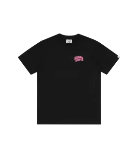 SMALL ARCH LOGO HIGHLIGHTER T-SHIRT - BLACK/PINK