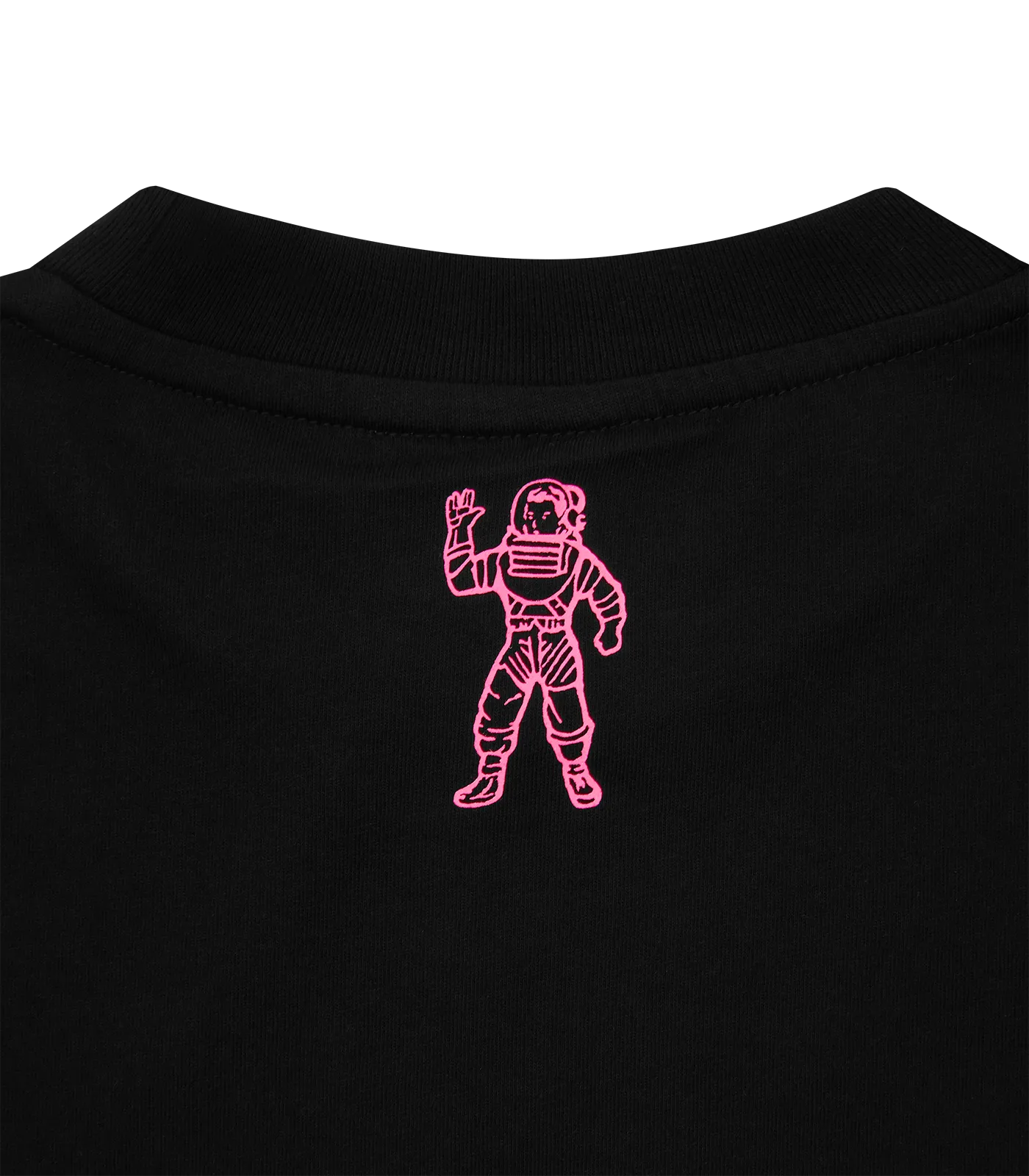 SMALL ARCH LOGO HIGHLIGHTER T-SHIRT - BLACK/PINK