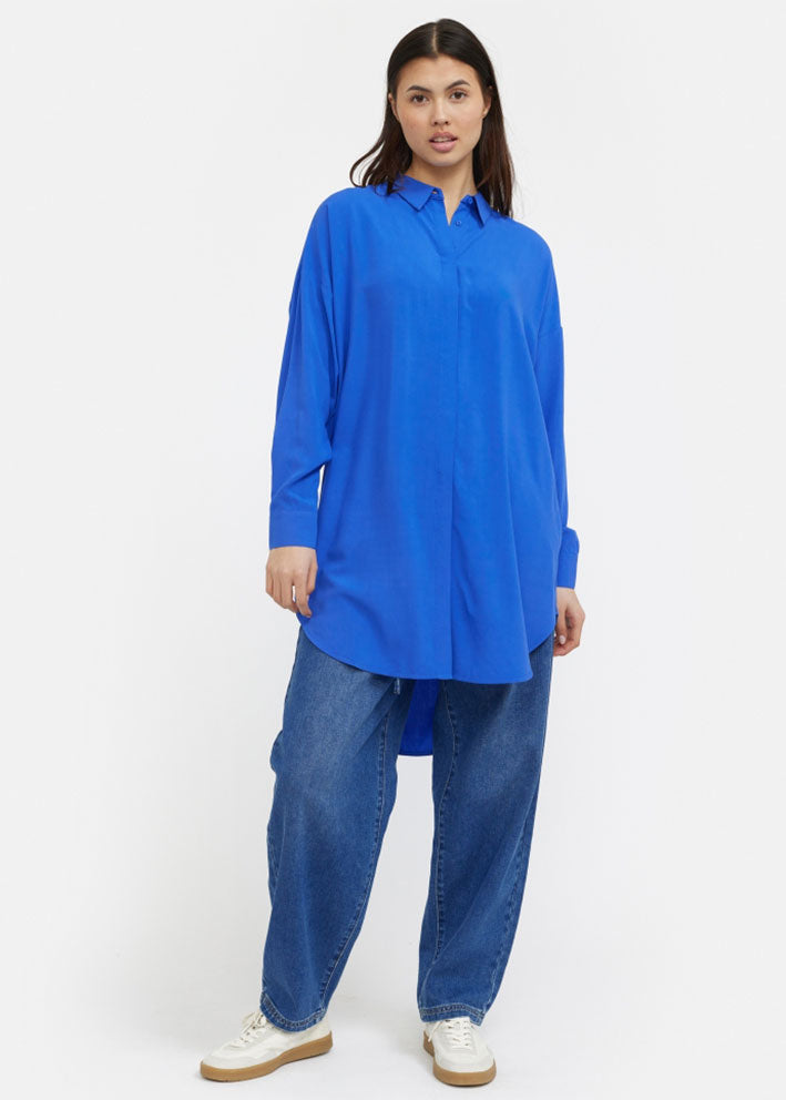 Soft Rebels Freedom Long Shirt SR420-758 Skjorte - Dazzling blue