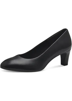 Tamaris Ruby Matt Leather 50's Pumps Black