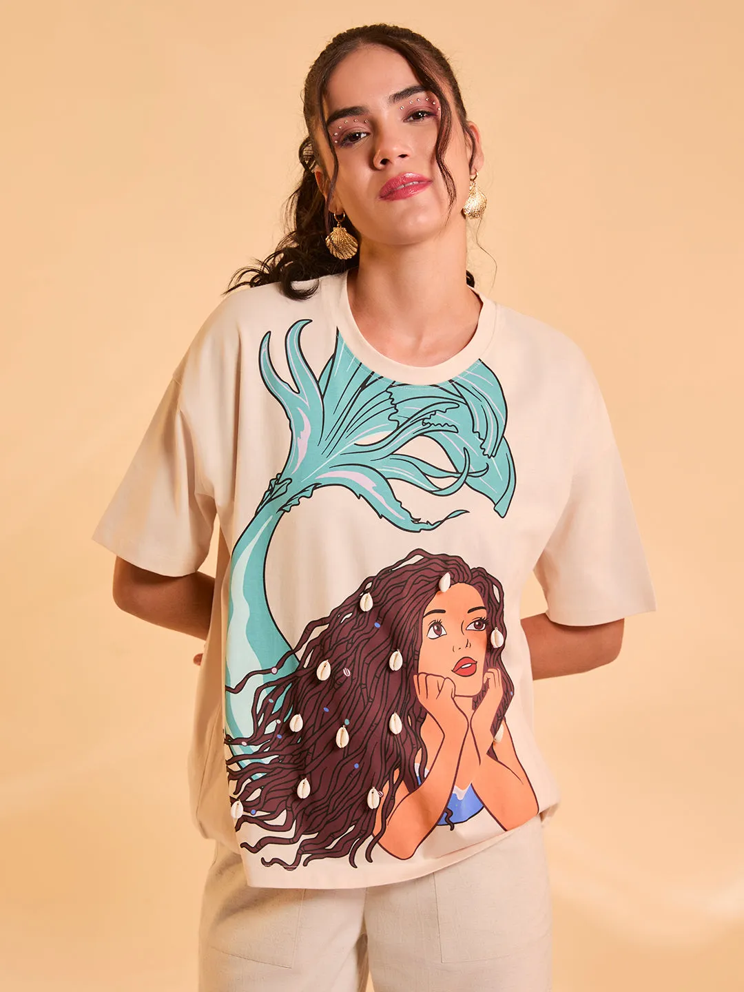 The Little Mermaid  Disney Printed T-Shirt