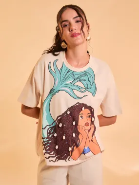 The Little Mermaid  Disney Printed T-Shirt