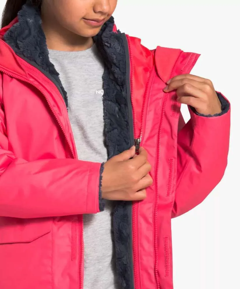 The North Face Girls’ Mossbud Swirl Reversible Jacket (Paradise Pink)