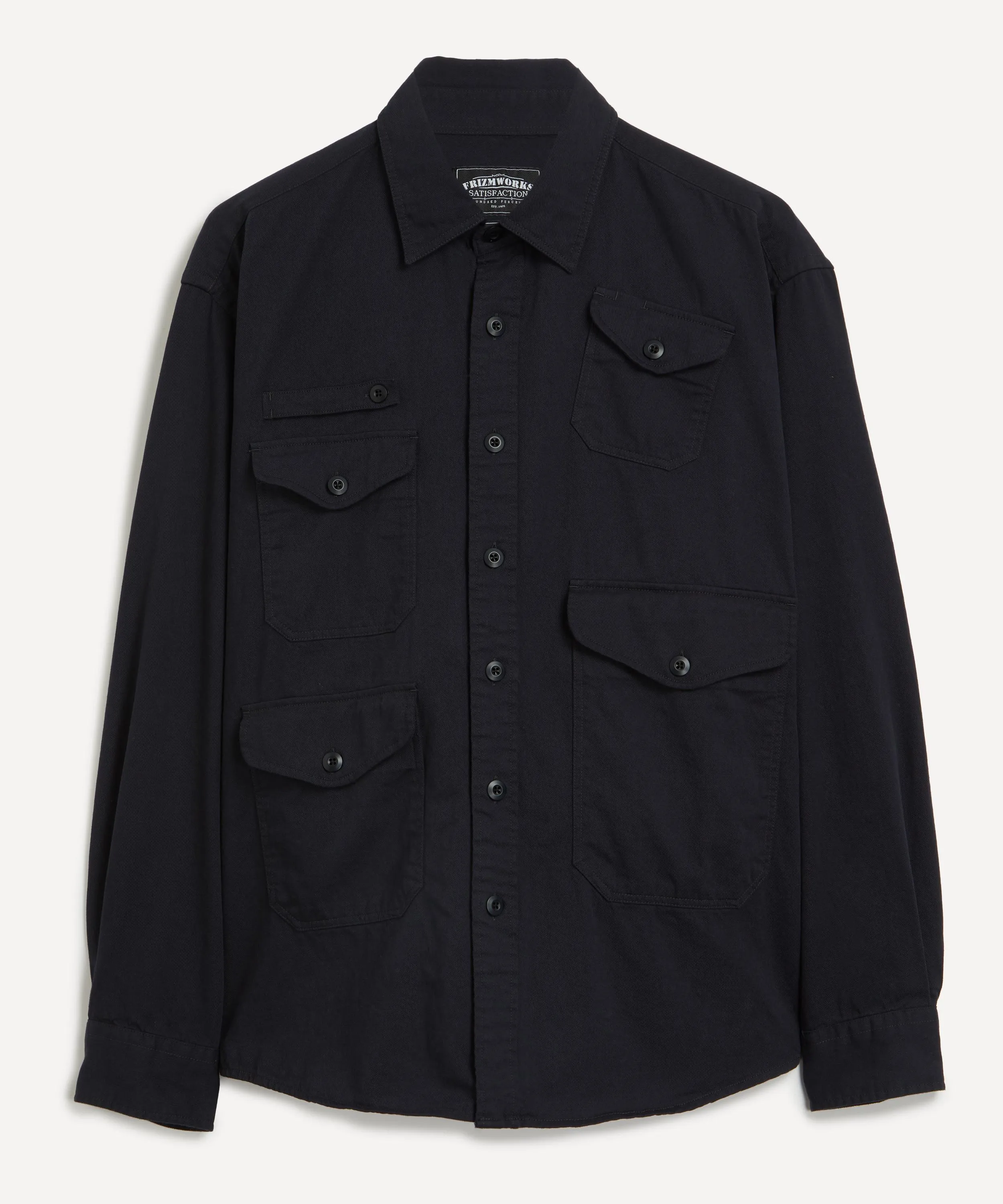 Twill Utility Pocket Shirt Jacket