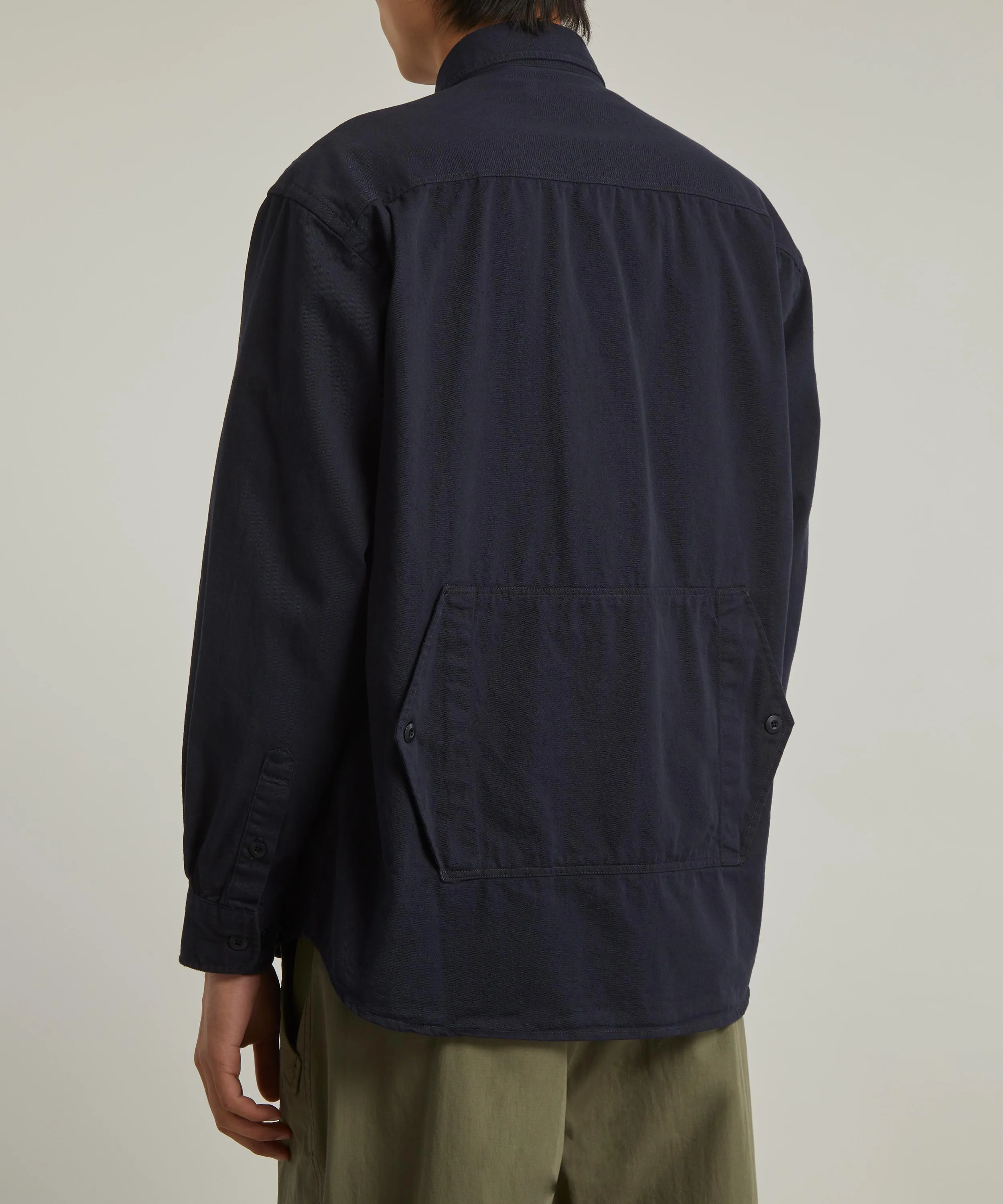 Twill Utility Pocket Shirt Jacket