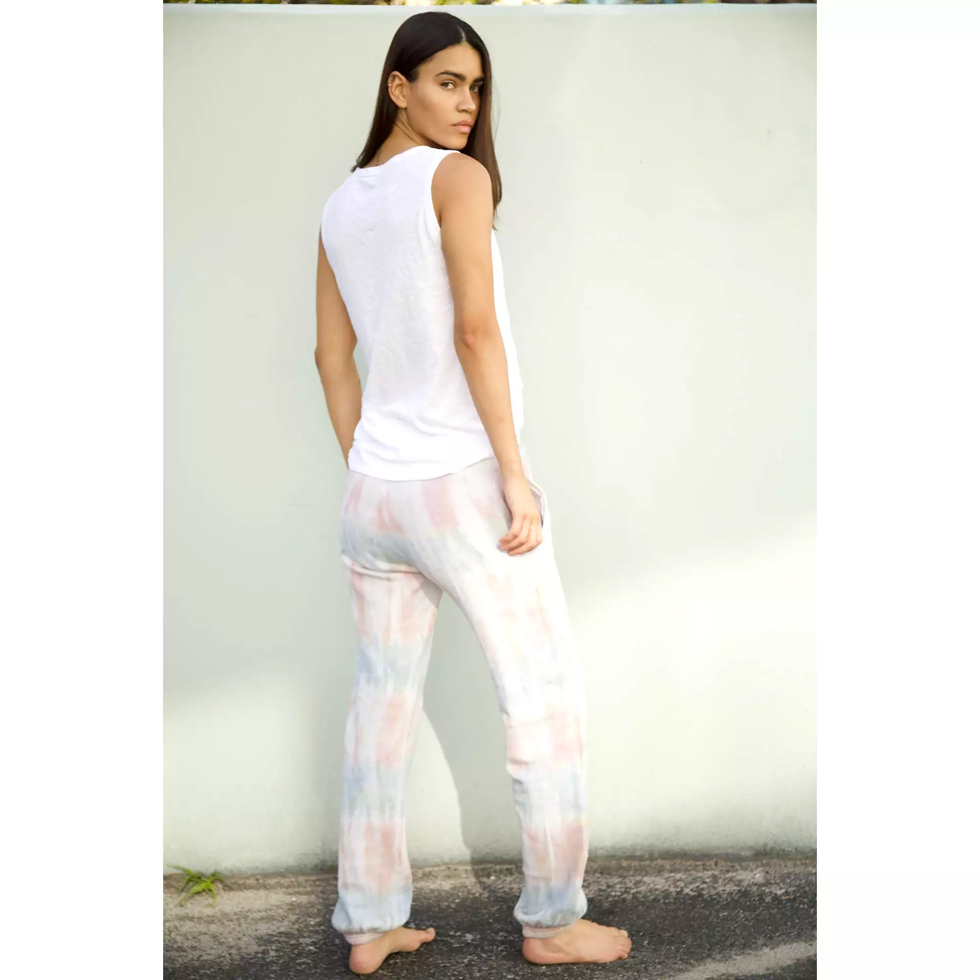 Velvet Women's Tie Dye Fleece Pant - SUNRISE