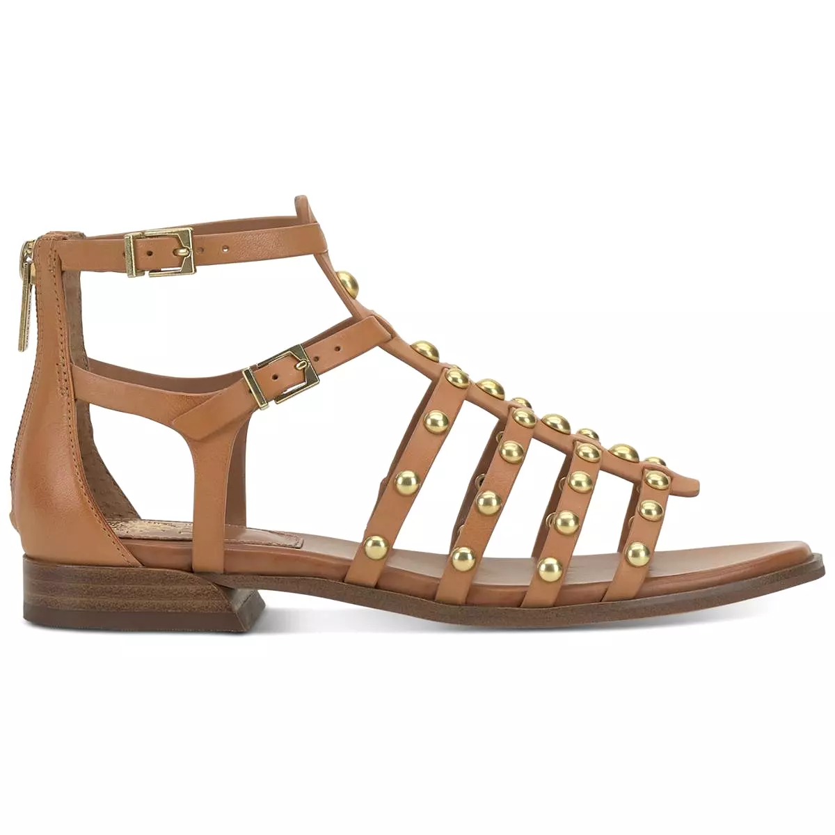 Vince Camuto Womens Krebelis Leather Studded Gladiator Sandals