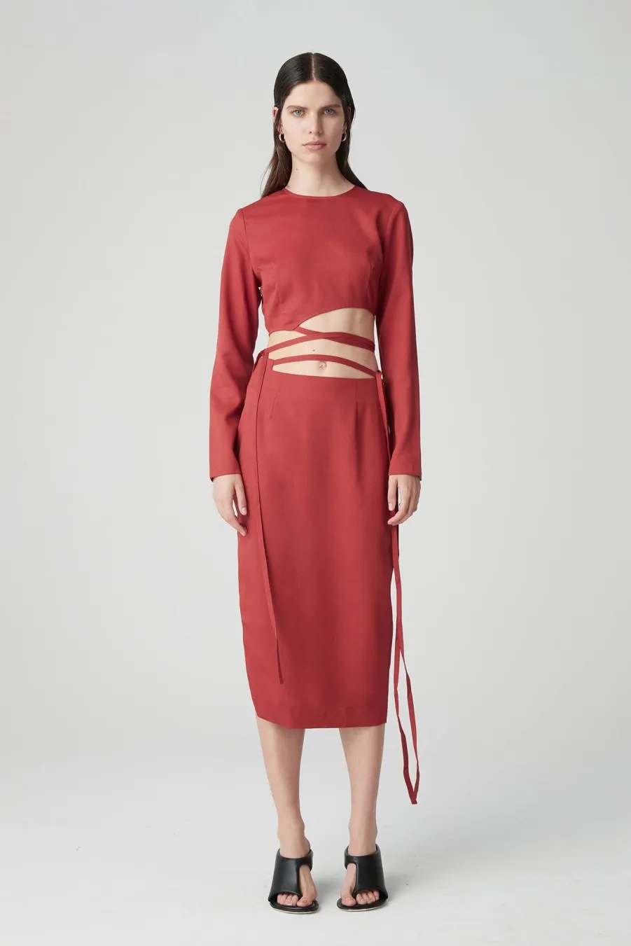 Women Atoir  | 001 Skirt Brick Red