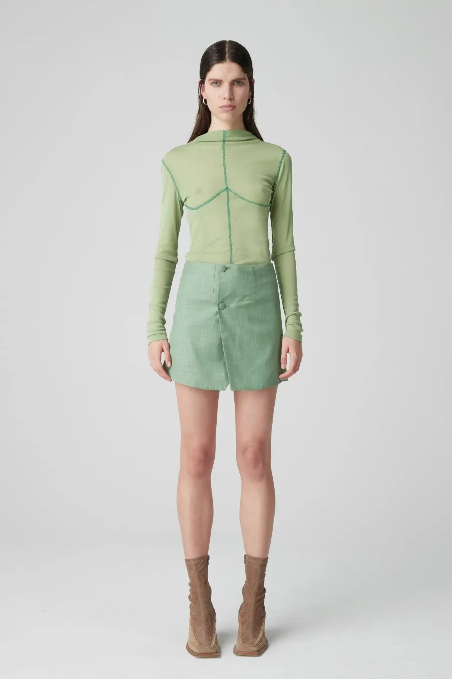 Women Atoir  | 002 Top Grass Green