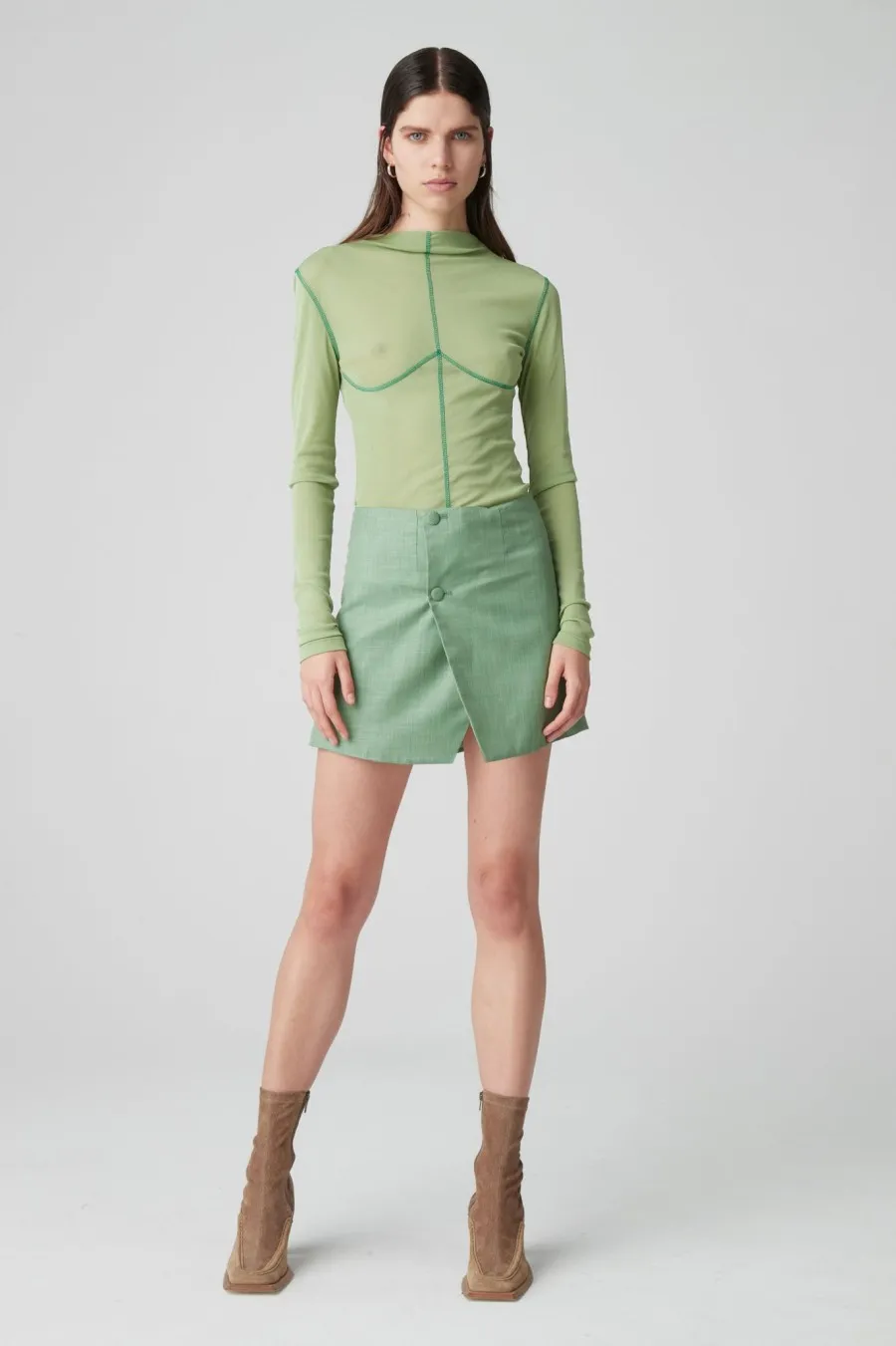 Women Atoir  | 002 Top Grass Green