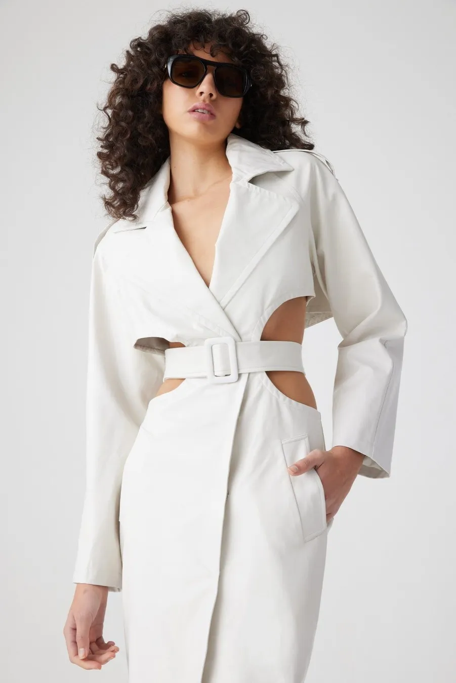 Women Atoir  | Celina Trench Milk White