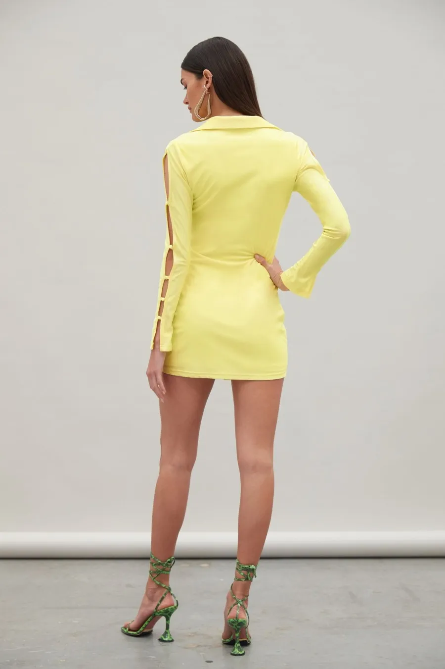 Women Atoir  | Shine Dress Lemon Drop