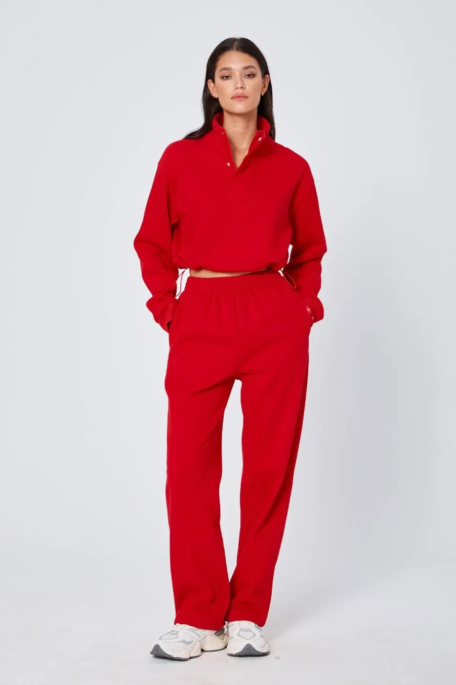 Women Atoir  | The Straight Leg Track Pant Chilli