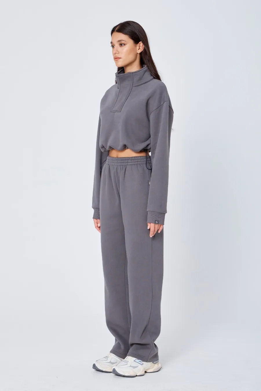 Women Atoir  | The Straight Leg Track Pant Stone